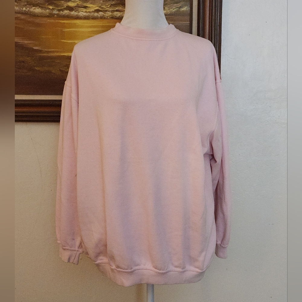 Vintage 1990s Pink Pullover Long-Sleeve Sweatshirt $5 Bundle Deal